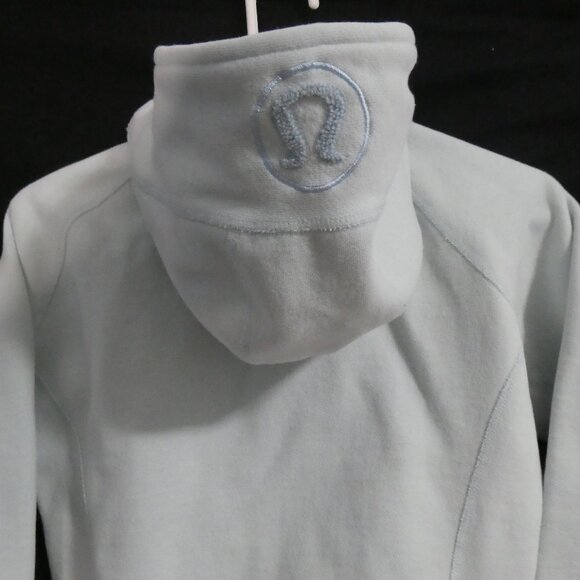 LULULEMON ATHLETICA | 17 pit to pit | Classic Light Blue Zip-Up Scuba Hoodie - Picture 12 of 16